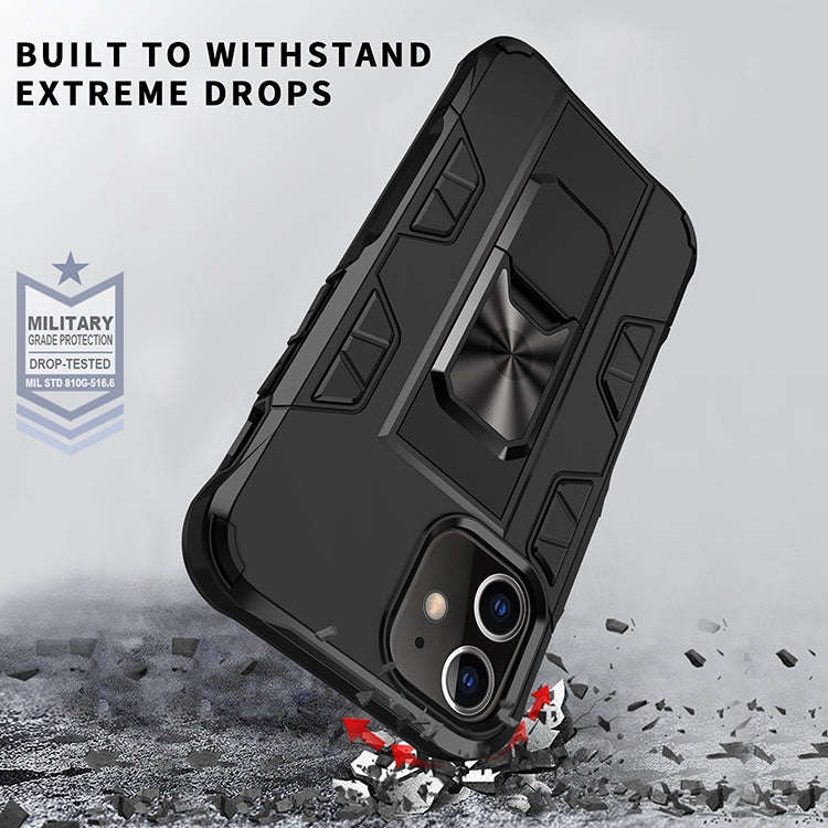 Armor Shockproof TPU + PC Magnetic Protective Case with Invisible Holder, For iPhone 12 Pro Max