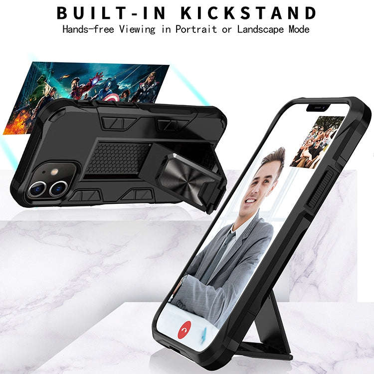 Armor Shockproof TPU + PC Magnetic Protective Case with Invisible Holder, For iPhone 12 Pro Max