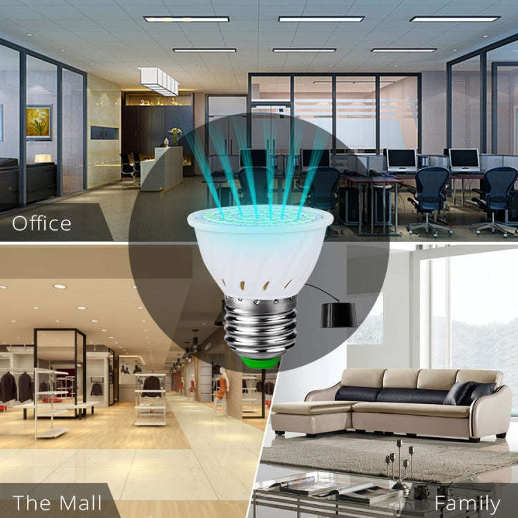 UVC Ozone Sterilizer Germicidal Disinfection Lamp, E27 110V 72 LEDs Lamp Cup Style