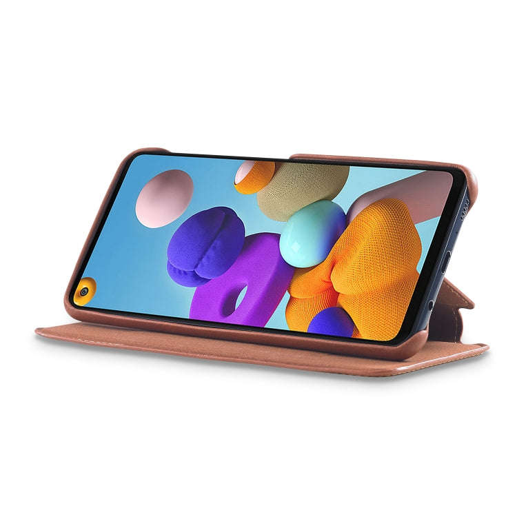 LC.IMEEKE Hon Ancient Series Horizontal Flip Leather Case with Holder & Card Slot, For Samsung Ga...