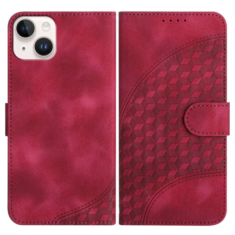 YX0060 Elephant Head Embossed Phone Leather Case with Lanyard, For iPhone 16 Pro, For iPhone 16 P...