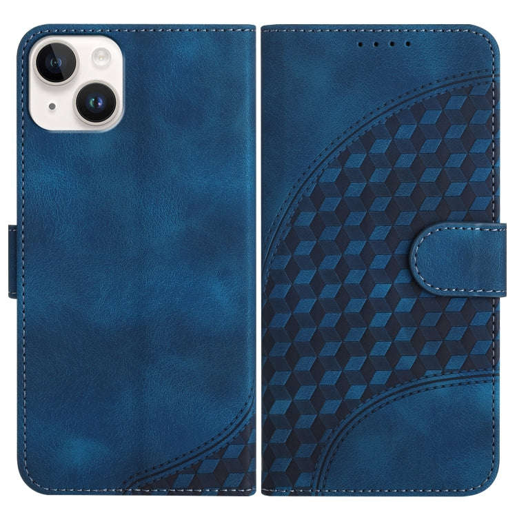 YX0060 Elephant Head Embossed Phone Leather Case with Lanyard, For iPhone 16 Pro, For iPhone 16 P...