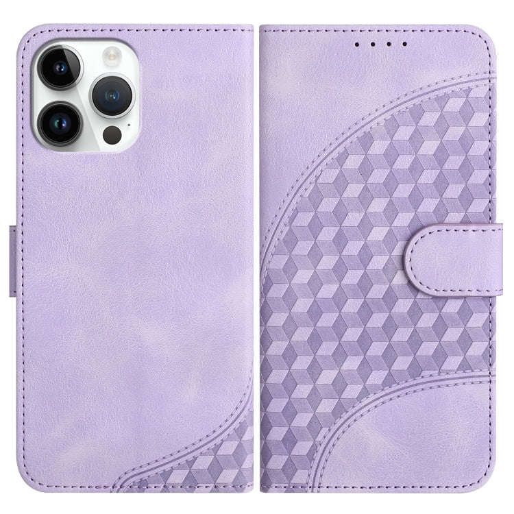YX0060 Elephant Head Embossed Phone Leather Case with Lanyard, For iPhone 13 Pro Max, For iPhone ...
