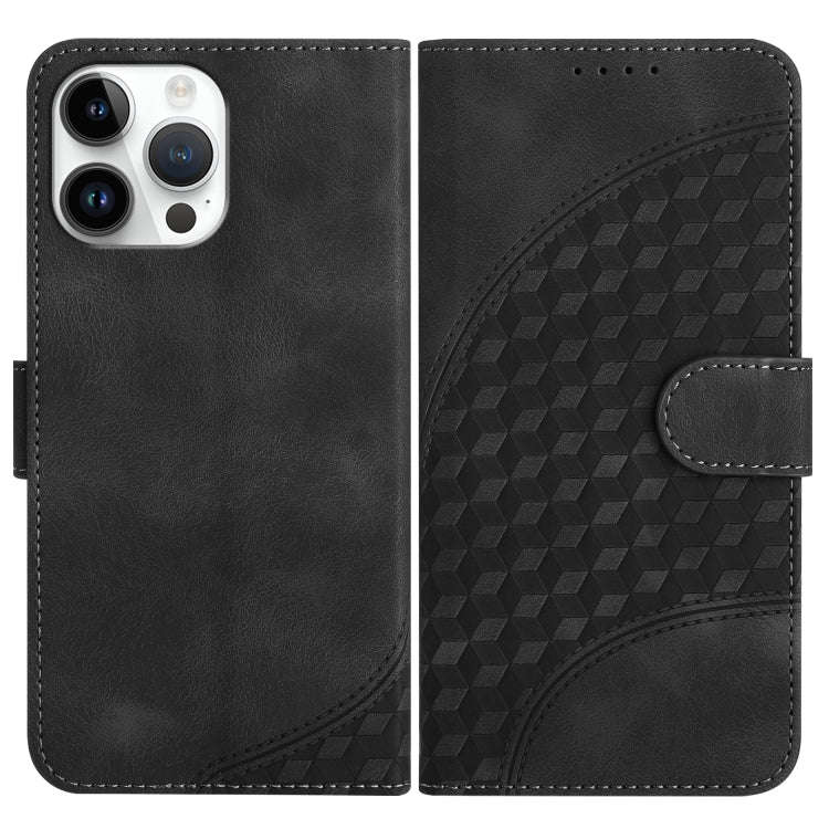 YX0060 Elephant Head Embossed Phone Leather Case with Lanyard, For iPhone 13 Pro Max, For iPhone ...