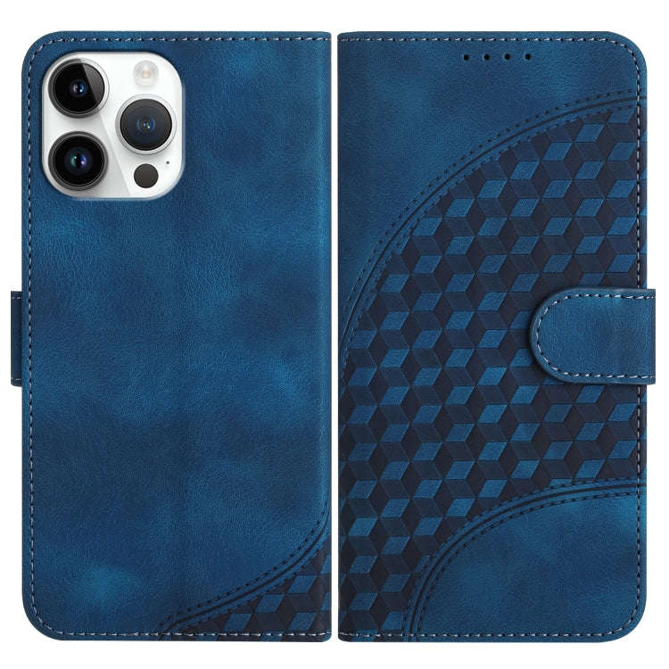 YX0060 Elephant Head Embossed Phone Leather Case with Lanyard, For iPhone 13 Pro Max, For iPhone ...