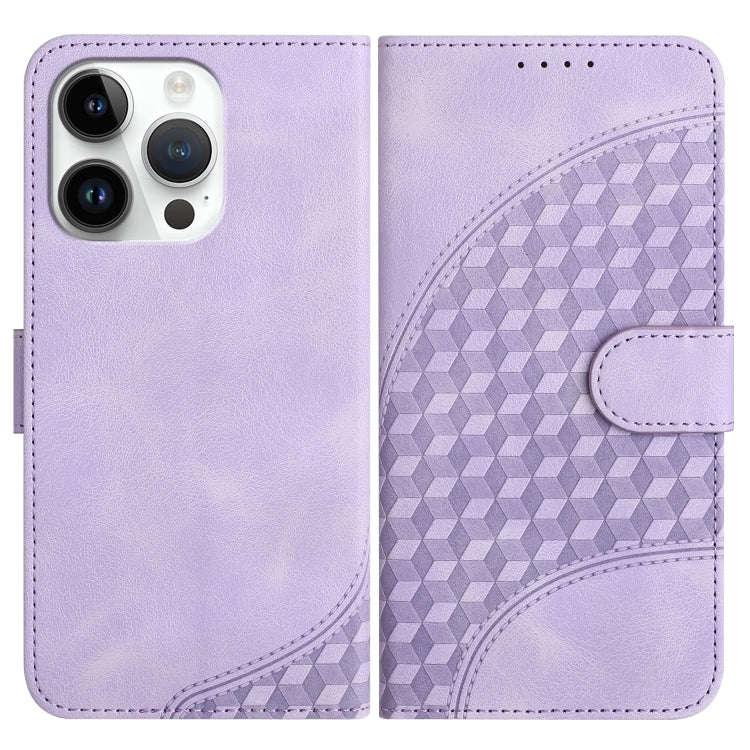YX0060 Elephant Head Embossed Phone Leather Case with Lanyard, For iPhone 13 Pro Max, For iPhone ...