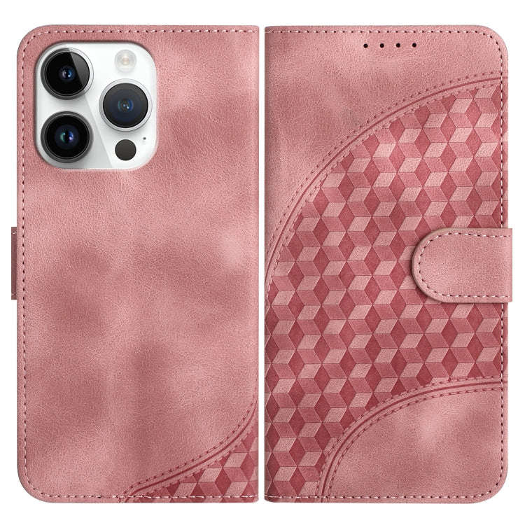 YX0060 Elephant Head Embossed Phone Leather Case with Lanyard, For iPhone 13 Pro Max, For iPhone ...