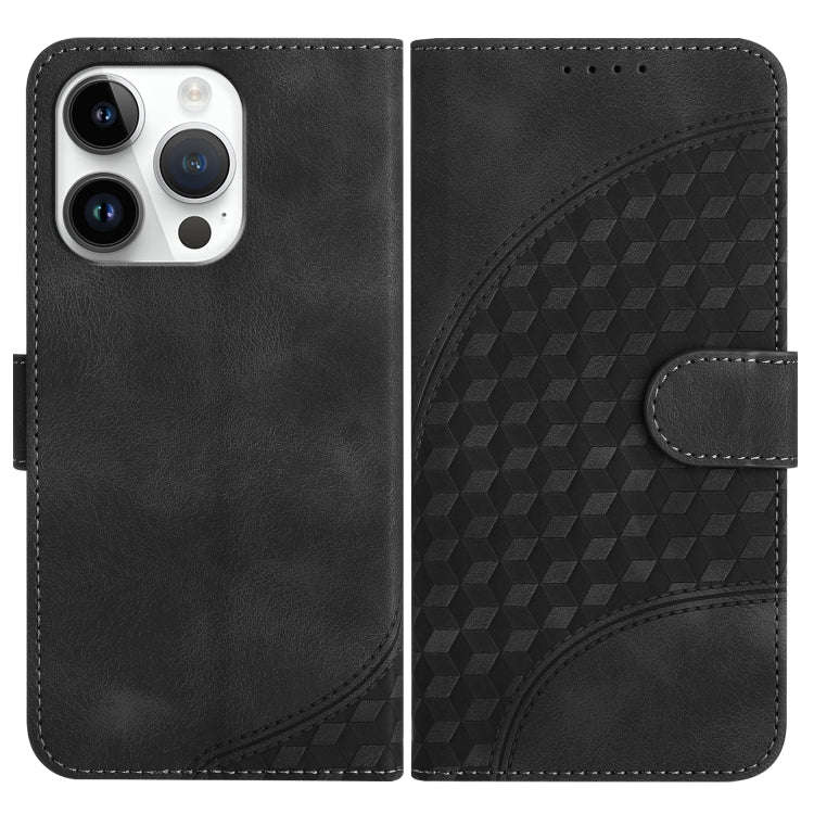 YX0060 Elephant Head Embossed Phone Leather Case with Lanyard, For iPhone 13 Pro Max, For iPhone ...