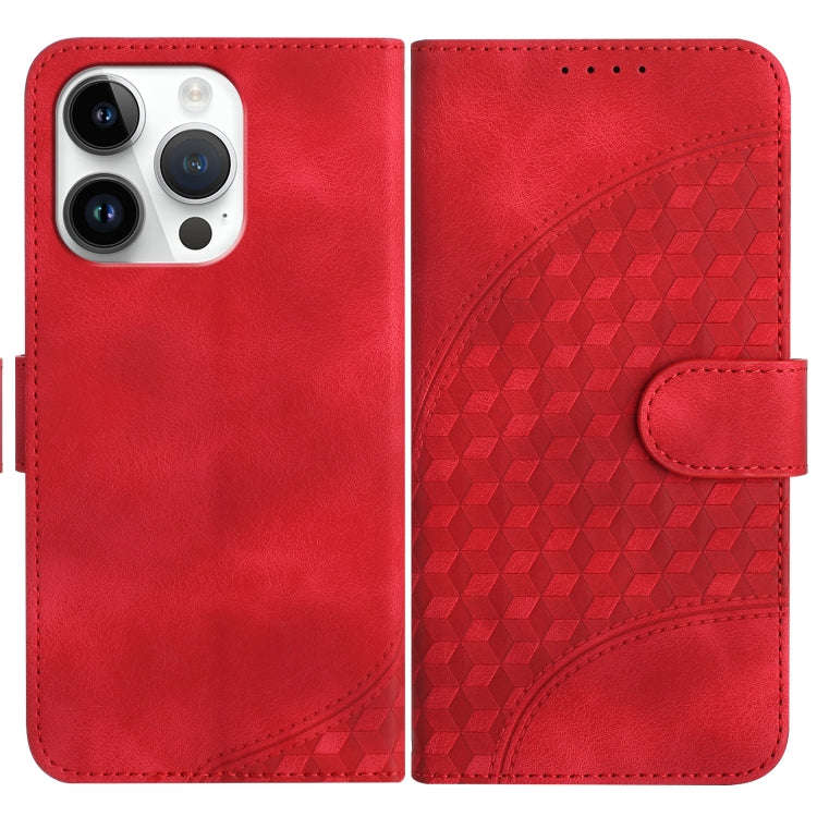 YX0060 Elephant Head Embossed Phone Leather Case with Lanyard, For iPhone 13 Pro Max, For iPhone ...