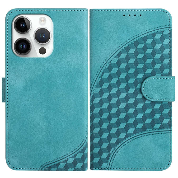YX0060 Elephant Head Embossed Phone Leather Case with Lanyard, For iPhone 13 Pro Max, For iPhone ...