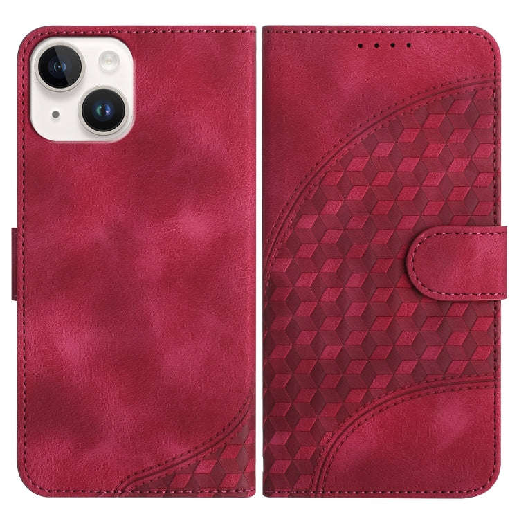 YX0060 Elephant Head Embossed Phone Leather Case with Lanyard, For iPhone 13 Pro Max, For iPhone ...