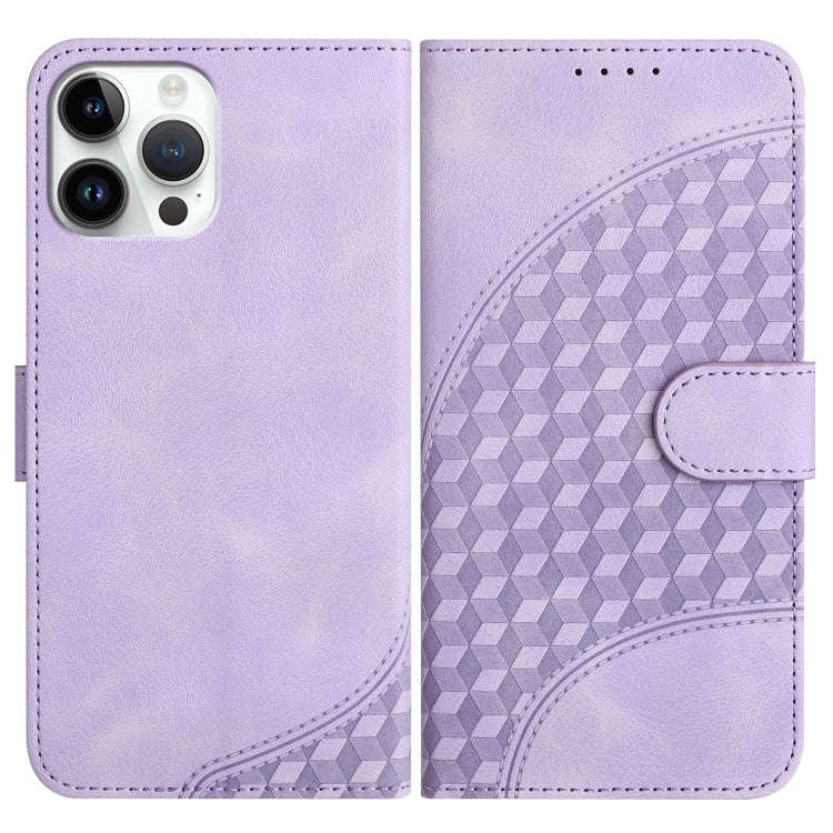 YX0060 Elephant Head Embossed Phone Leather Case with Lanyard, For iPhone 13 Pro Max, For iPhone ...
