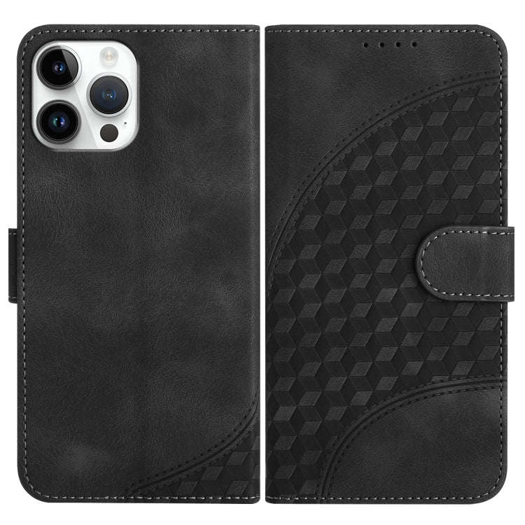 YX0060 Elephant Head Embossed Phone Leather Case with Lanyard, For iPhone 13 Pro Max, For iPhone ...