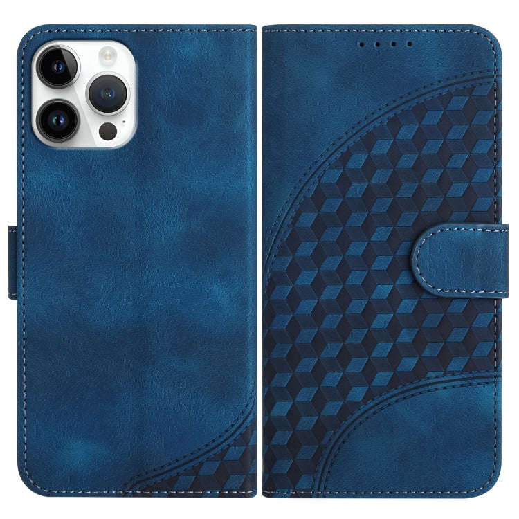 YX0060 Elephant Head Embossed Phone Leather Case with Lanyard, For iPhone 13 Pro Max, For iPhone ...