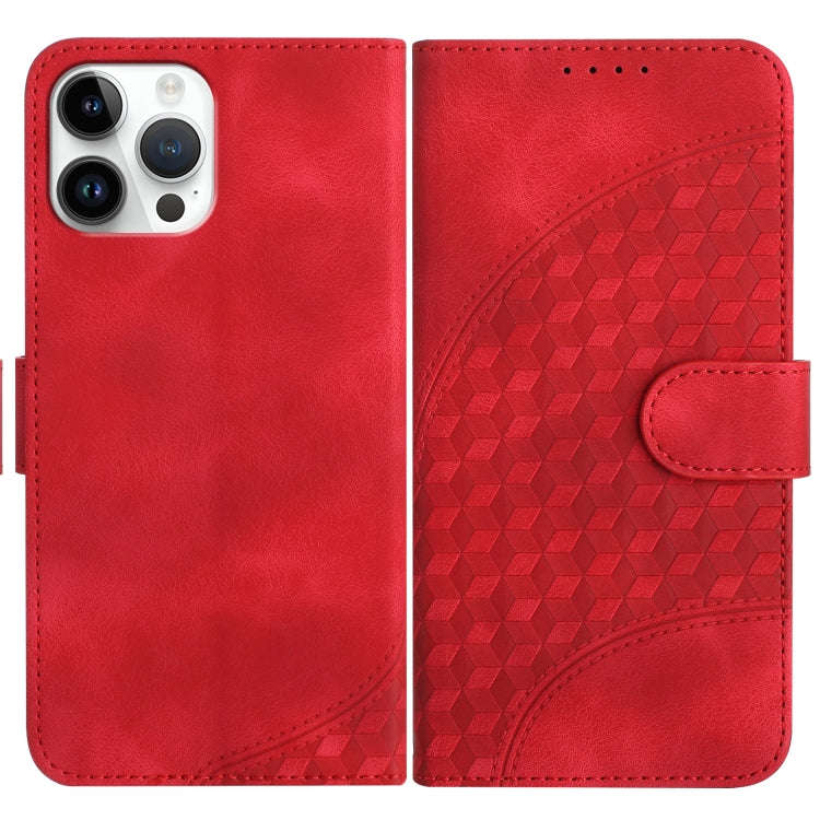 YX0060 Elephant Head Embossed Phone Leather Case with Lanyard, For iPhone 13 Pro Max, For iPhone ...