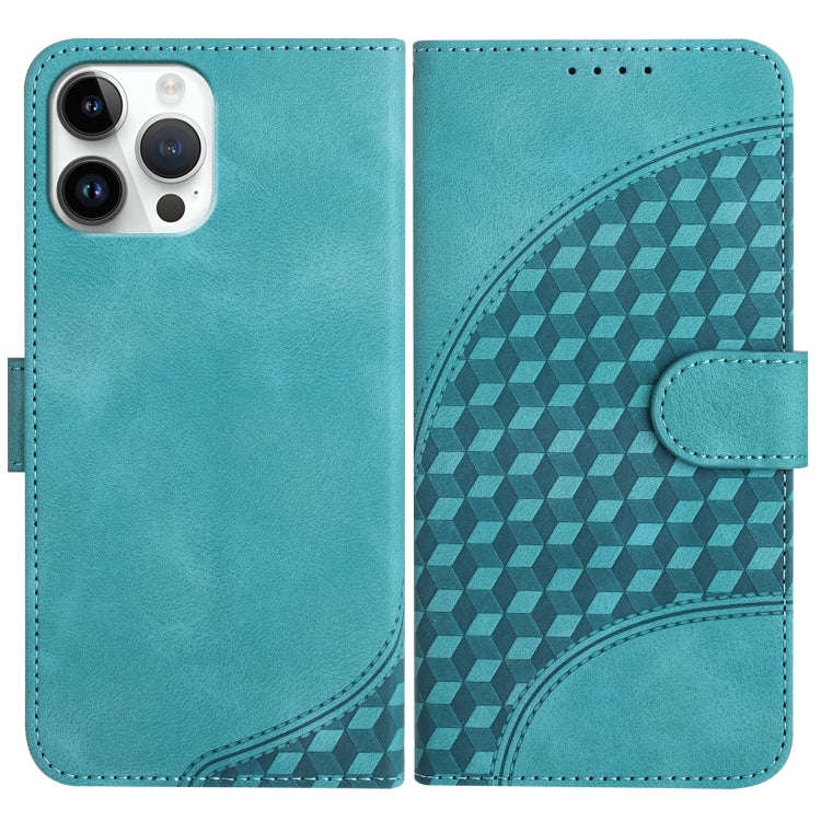 YX0060 Elephant Head Embossed Phone Leather Case with Lanyard, For iPhone 13 Pro Max, For iPhone ...