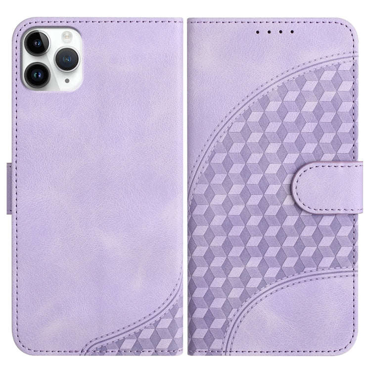 YX0060 Elephant Head Embossed Phone Leather Case with Lanyard, For iPhone 12 mini, For iPhone 11 ...