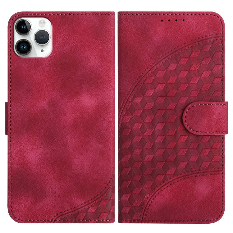 YX0060 Elephant Head Embossed Phone Leather Case with Lanyard, For iPhone 12 mini, For iPhone 11 ...