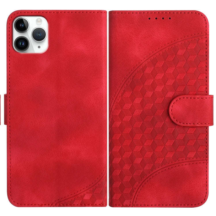 YX0060 Elephant Head Embossed Phone Leather Case with Lanyard, For iPhone 12 mini, For iPhone 11 ...