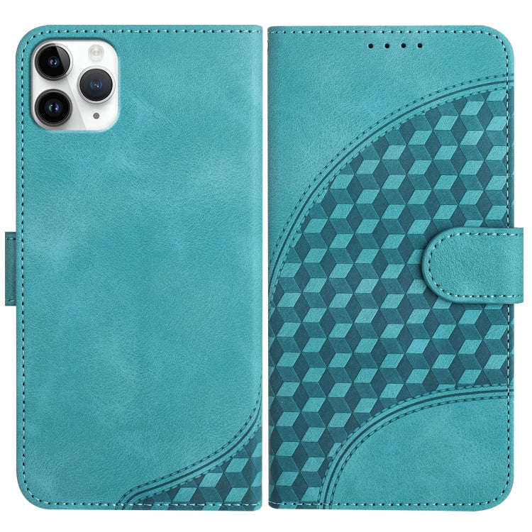 YX0060 Elephant Head Embossed Phone Leather Case with Lanyard, For iPhone 12 mini, For iPhone 11 ...