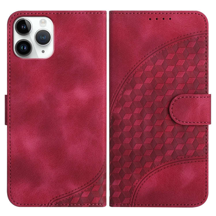 YX0060 Elephant Head Embossed Phone Leather Case with Lanyard, For iPhone 12 mini, For iPhone 11 ...
