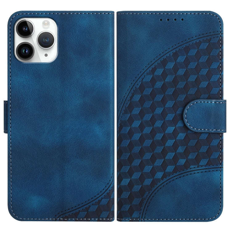 YX0060 Elephant Head Embossed Phone Leather Case with Lanyard, For iPhone 12 mini, For iPhone 11 ...