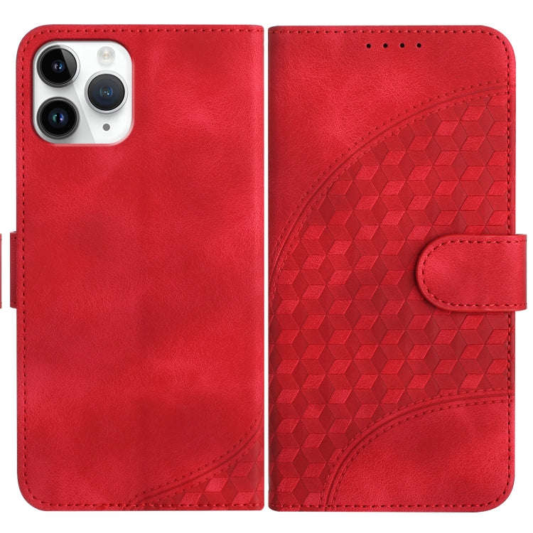 YX0060 Elephant Head Embossed Phone Leather Case with Lanyard, For iPhone 12 mini, For iPhone 11 ...