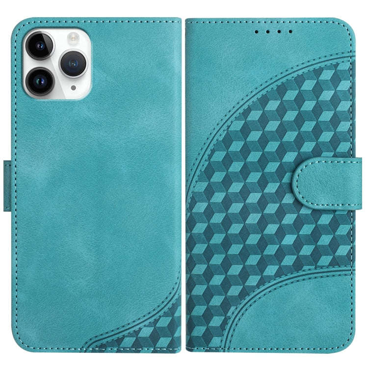 YX0060 Elephant Head Embossed Phone Leather Case with Lanyard, For iPhone 12 mini, For iPhone 11 ...