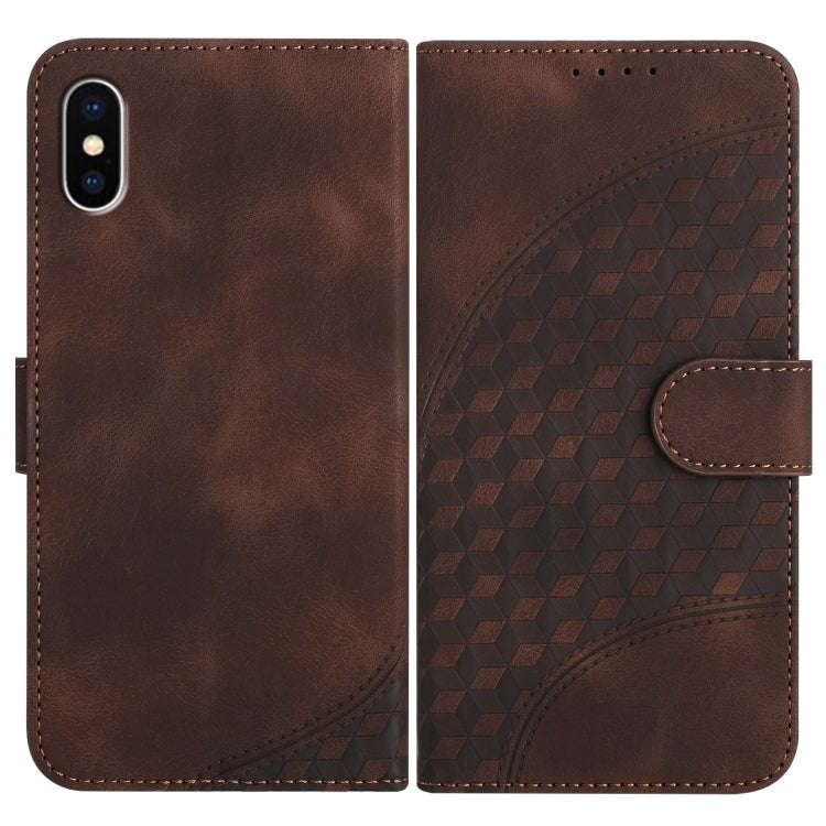 YX0060 Elephant Head Embossed Phone Leather Case with Lanyard, For iPhone 12 mini, For iPhone 11 ...