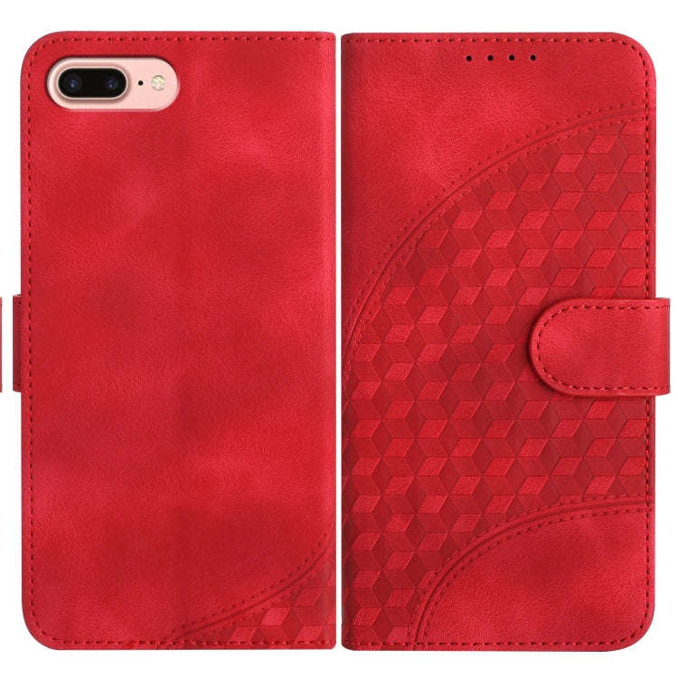 YX0060 Elephant Head Embossed Phone Leather Case with Lanyard, For iPhone XS Max, For iPhone 8 Pl...