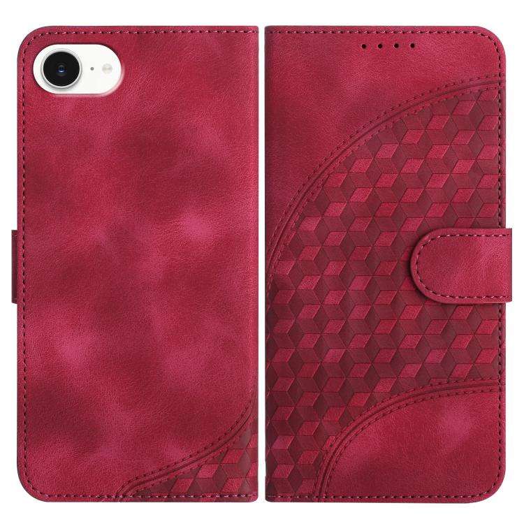 YX0060 Elephant Head Embossed Phone Leather Case with Lanyard, For iPhone 17e / 16e, For iPhone 1...
