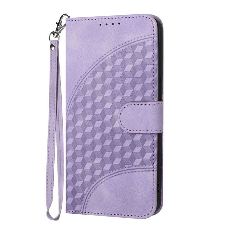 YX0060 Elephant Head Embossed Phone Leather Case with Lanyard, For iPhone 16 Pro, For iPhone 16 P...