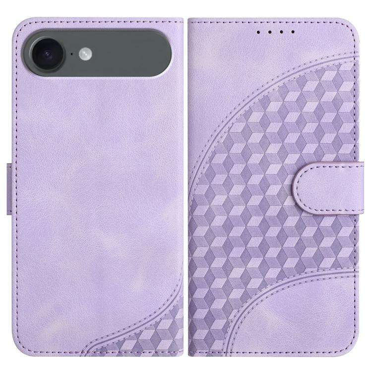 YX0060 Elephant Head Embossed Phone Leather Case with Lanyard, For iPhone 17e / 16e, For iPhone 1...