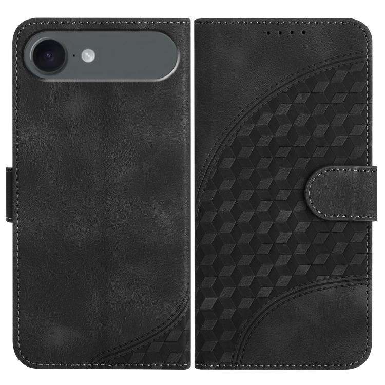 YX0060 Elephant Head Embossed Phone Leather Case with Lanyard, For iPhone 17e / 16e, For iPhone 1...