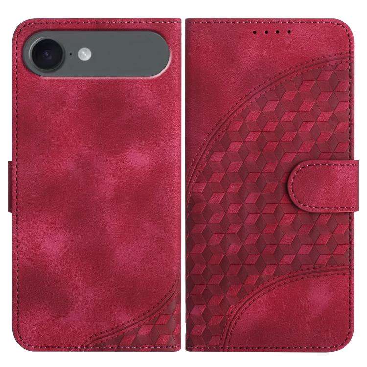 YX0060 Elephant Head Embossed Phone Leather Case with Lanyard, For iPhone 17e / 16e, For iPhone 1...