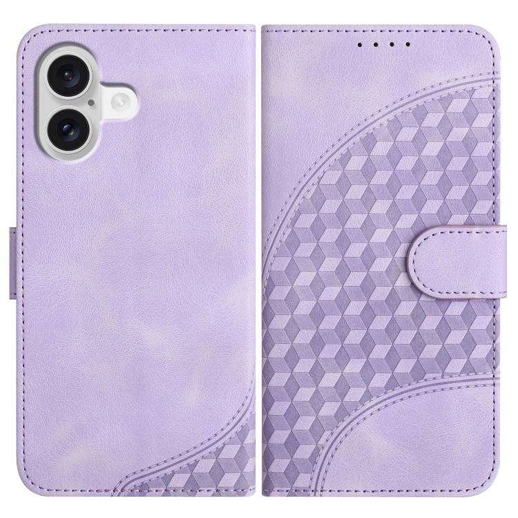 YX0060 Elephant Head Embossed Phone Leather Case with Lanyard, For iPhone 17e / 16e, For iPhone 1...