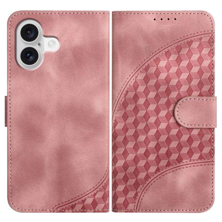YX0060 Elephant Head Embossed Phone Leather Case with Lanyard, For iPhone 17e / 16e, For iPhone 1...