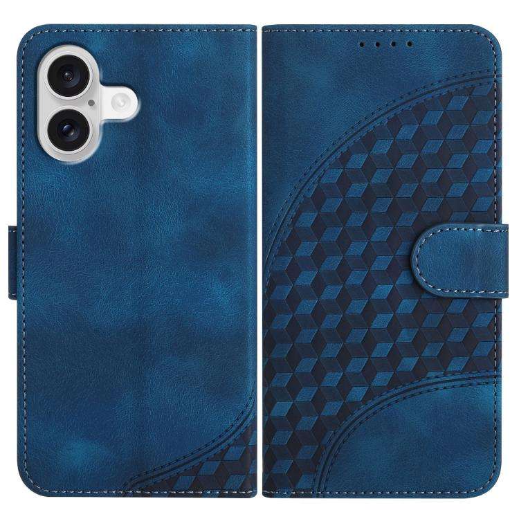 YX0060 Elephant Head Embossed Phone Leather Case with Lanyard, For iPhone 17e / 16e, For iPhone 1...