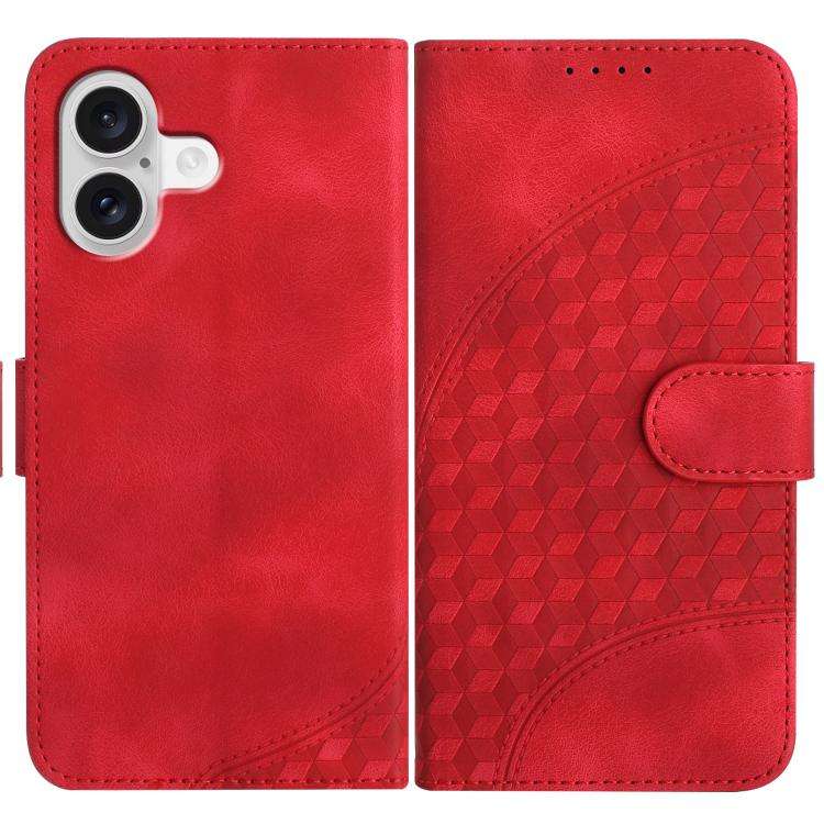YX0060 Elephant Head Embossed Phone Leather Case with Lanyard, For iPhone 17e / 16e, For iPhone 1...