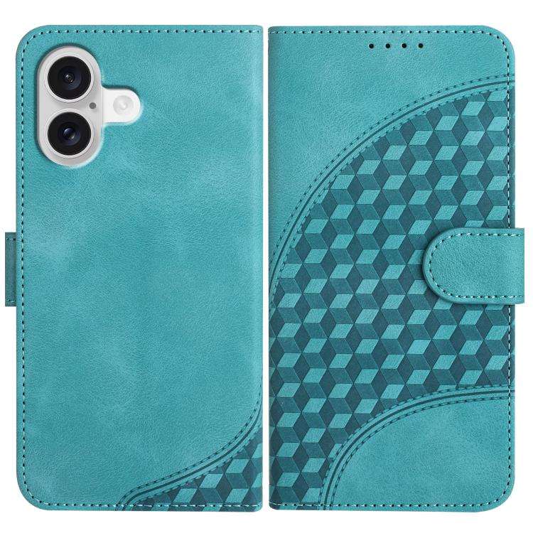 YX0060 Elephant Head Embossed Phone Leather Case with Lanyard, For iPhone 17e / 16e, For iPhone 1...