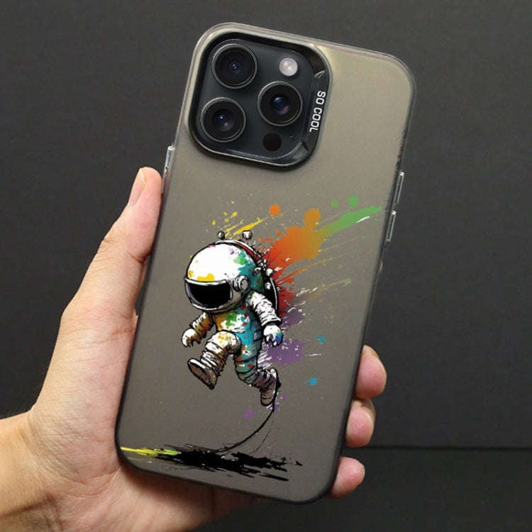Color Ink Frosted PC+TPU Phone Case, For iPhone 15 Pro Max, For iPhone 15 Pro, For iPhone 15 Plus
