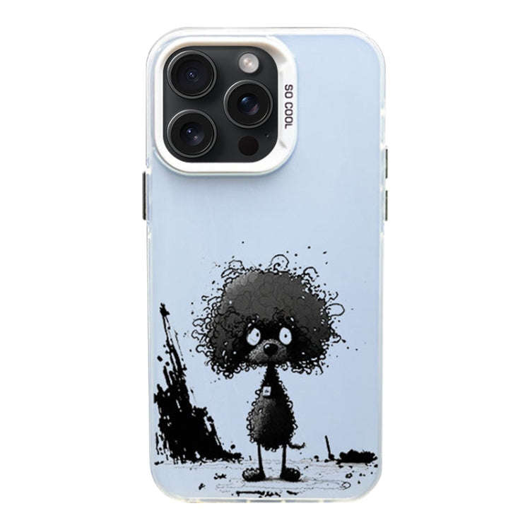 Color Ink Frosted PC+TPU Phone Case, For iPhone 15 Pro Max, For iPhone 15 Pro, For iPhone 15 Plus