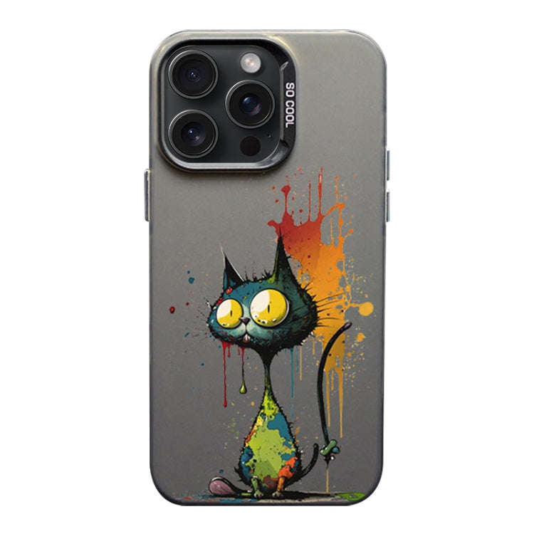 Color Ink Frosted PC+TPU Phone Case, For iPhone 15 Pro Max, For iPhone 15 Pro, For iPhone 15 Plus