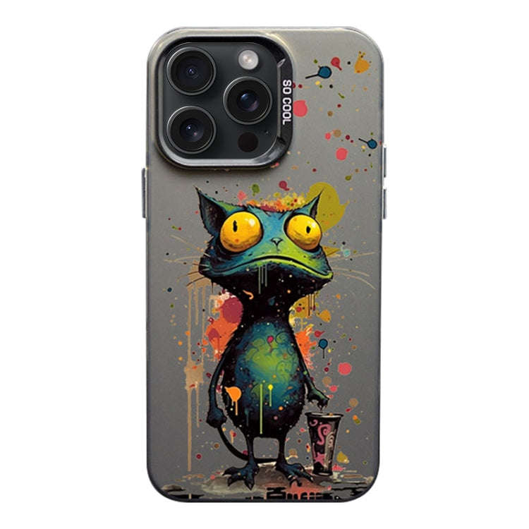 Color Ink Frosted PC+TPU Phone Case, For iPhone 15 Pro Max, For iPhone 15 Pro, For iPhone 15 Plus