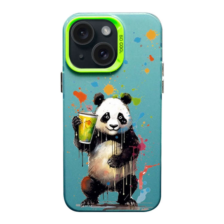 Color Ink Frosted PC+TPU Phone Case, For iPhone 15 Pro Max, For iPhone 15 Pro, For iPhone 15 Plus