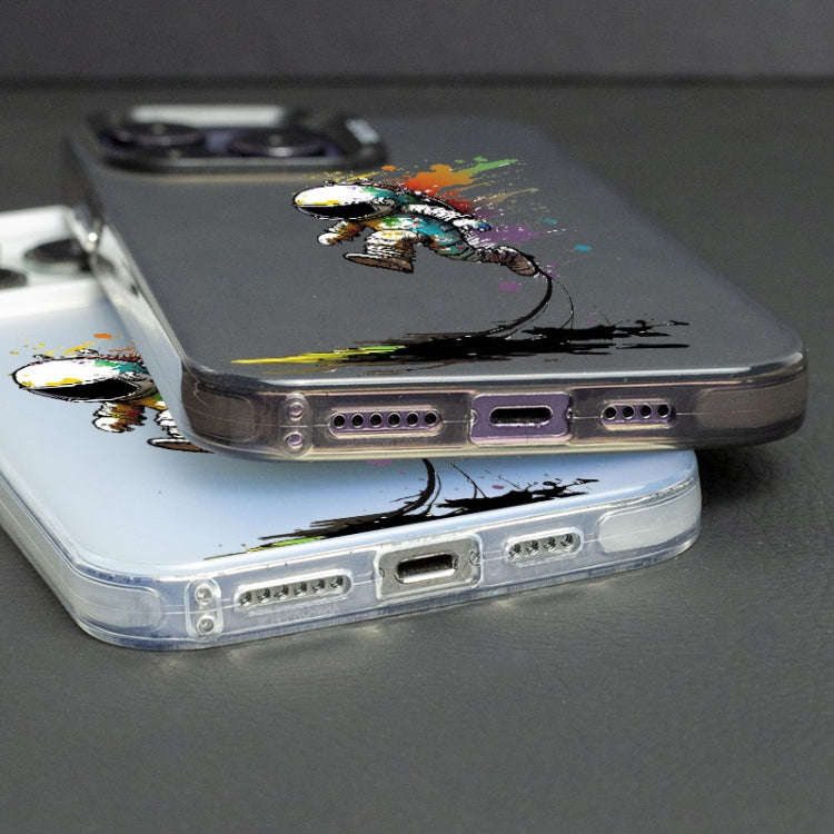 Color Ink Frosted PC+TPU Phone Case, For iPhone 15, For iPhone 14 Plus, For iPhone 14