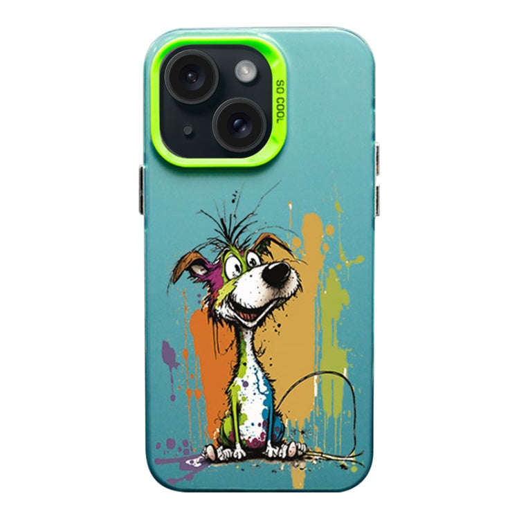 Color Ink Frosted PC+TPU Phone Case, For iPhone 15, For iPhone 14 Plus, For iPhone 14