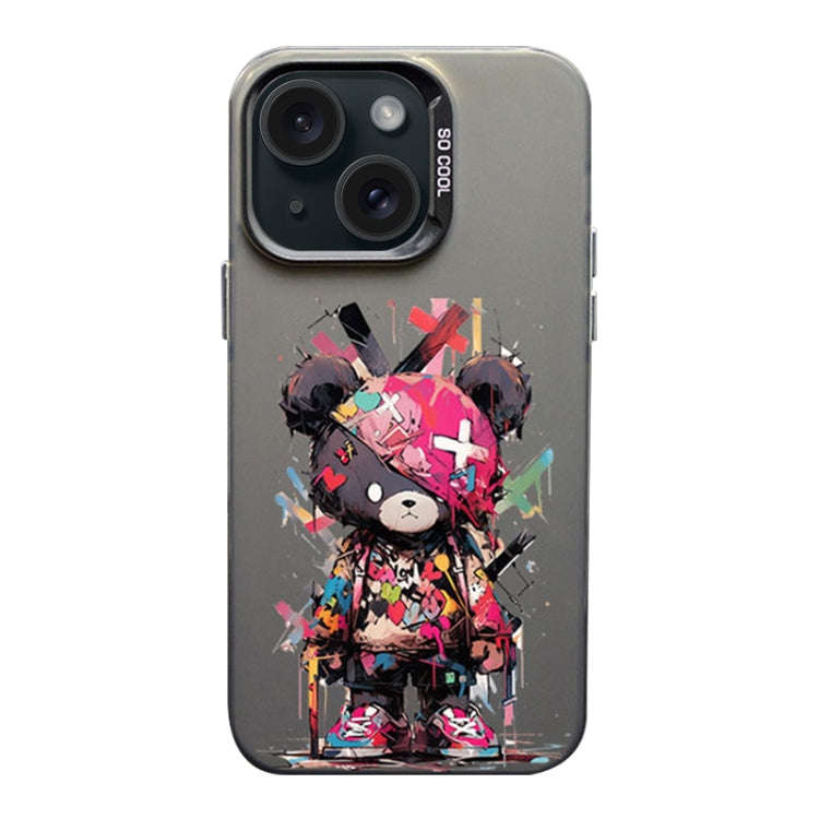 Color Ink Frosted PC+TPU Phone Case, For iPhone 15, For iPhone 14 Plus, For iPhone 14