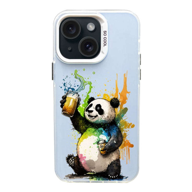 Color Ink Frosted PC+TPU Phone Case, For iPhone 15, For iPhone 14 Plus, For iPhone 14