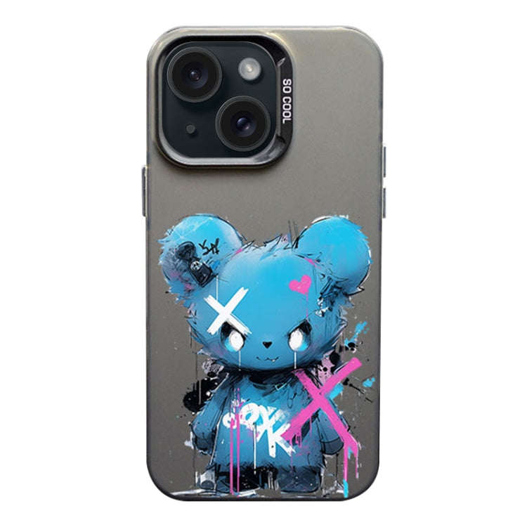 Color Ink Frosted PC+TPU Phone Case, For iPhone 15, For iPhone 14 Plus, For iPhone 14